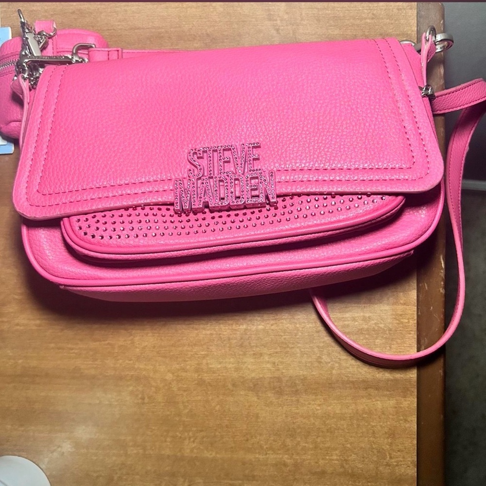 Steve Madden Vibrant Pink Crossbody Bag